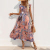 European and American retro style personalized sleeveless dress