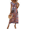 European and American retro style personalized sleeveless dress
