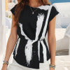 European and American versatile minimalist top
