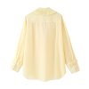 Women's collar long sleeved ruffled shirt top